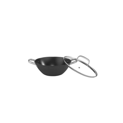 Pujadas Deep Casserole With Glass Lid Ceramic Non Stick Coating 260x100mm / 3.4Lt Stainless Steel Handle 