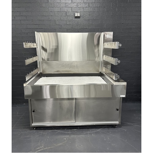 Pre-Owned Custom Made Charcoal Chicken Rotisserie 3 Tier