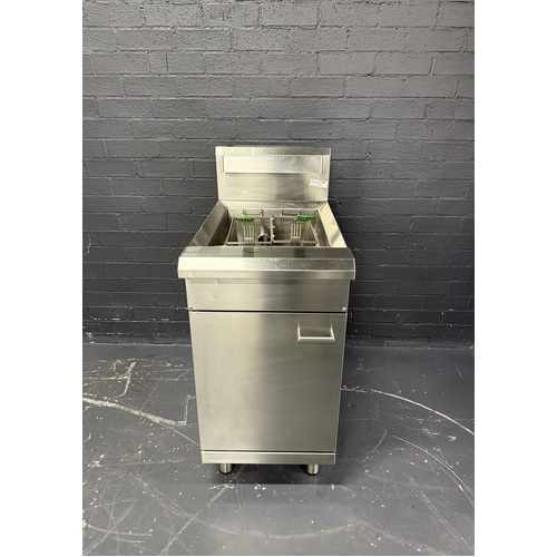 Pre-Owned Luus FV-45 - Single Pan Gas Fryer (Nat Gas)