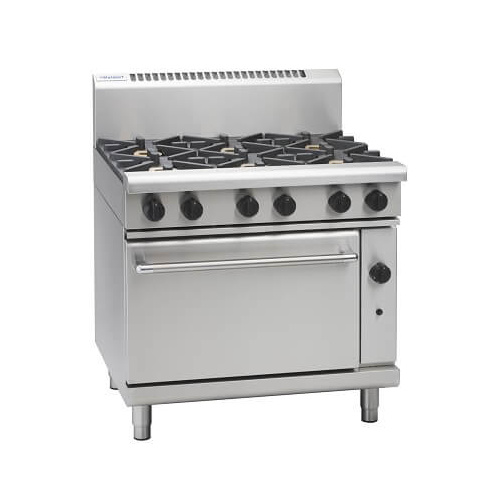 Waldorf RN8610GC - 6 Burner Gas Cooktop with Gas Convection Oven