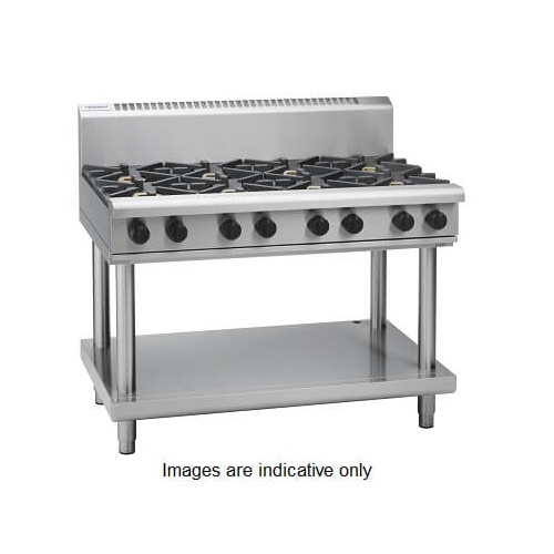 Waldorf RN8806G-LS - 4 Burner Gas Cooktop + 600mm Griddle with Leg Stand