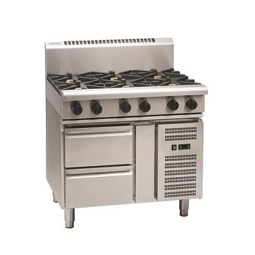 Waldorf RN8900G-RB - 4 Burner Gas Cooktop (900mm) with Leg Stand