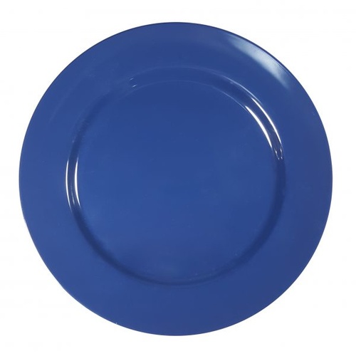 Superware Melamine Dark Blue Round Plate Rim 230mm (Box of 6)