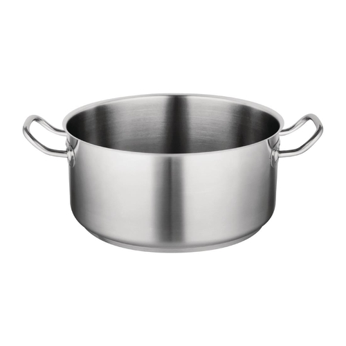 Vogue Stainless Steel Casserole Pan 280mm 7.5Ltr