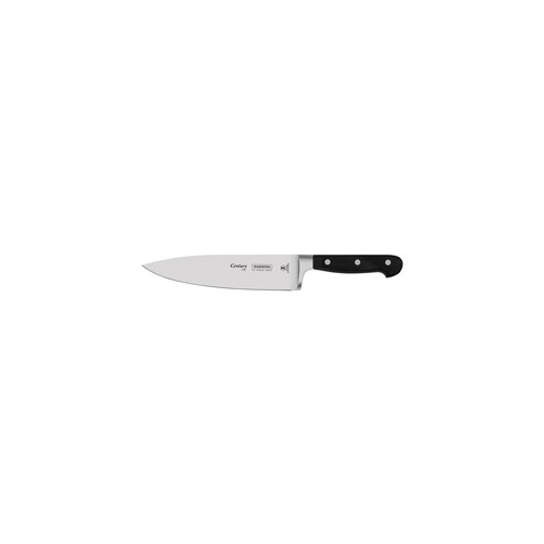 Tramontina Century Chefs Knife Straight Blade Forged Black Handle - 200mm