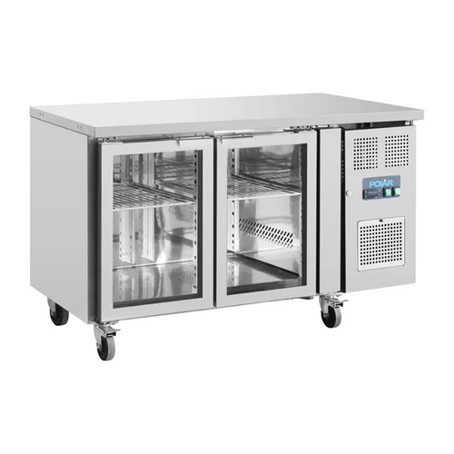 Polar UA023-A U-Series 2 Door Counter with Glass Doors